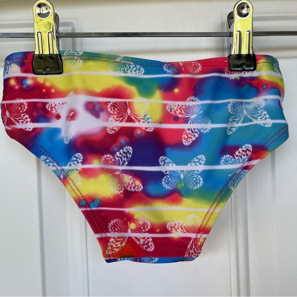 •OP• Girls Two Piece Rashguard Swimsuit - Size 2T - Picture 4 of 8